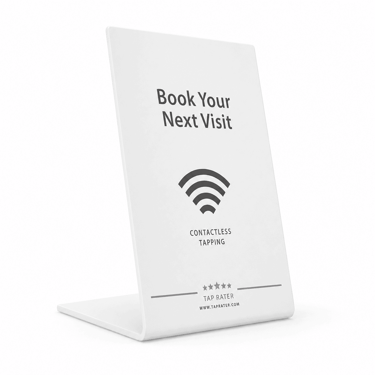Tap Rater Book Your Next Visit Stand
