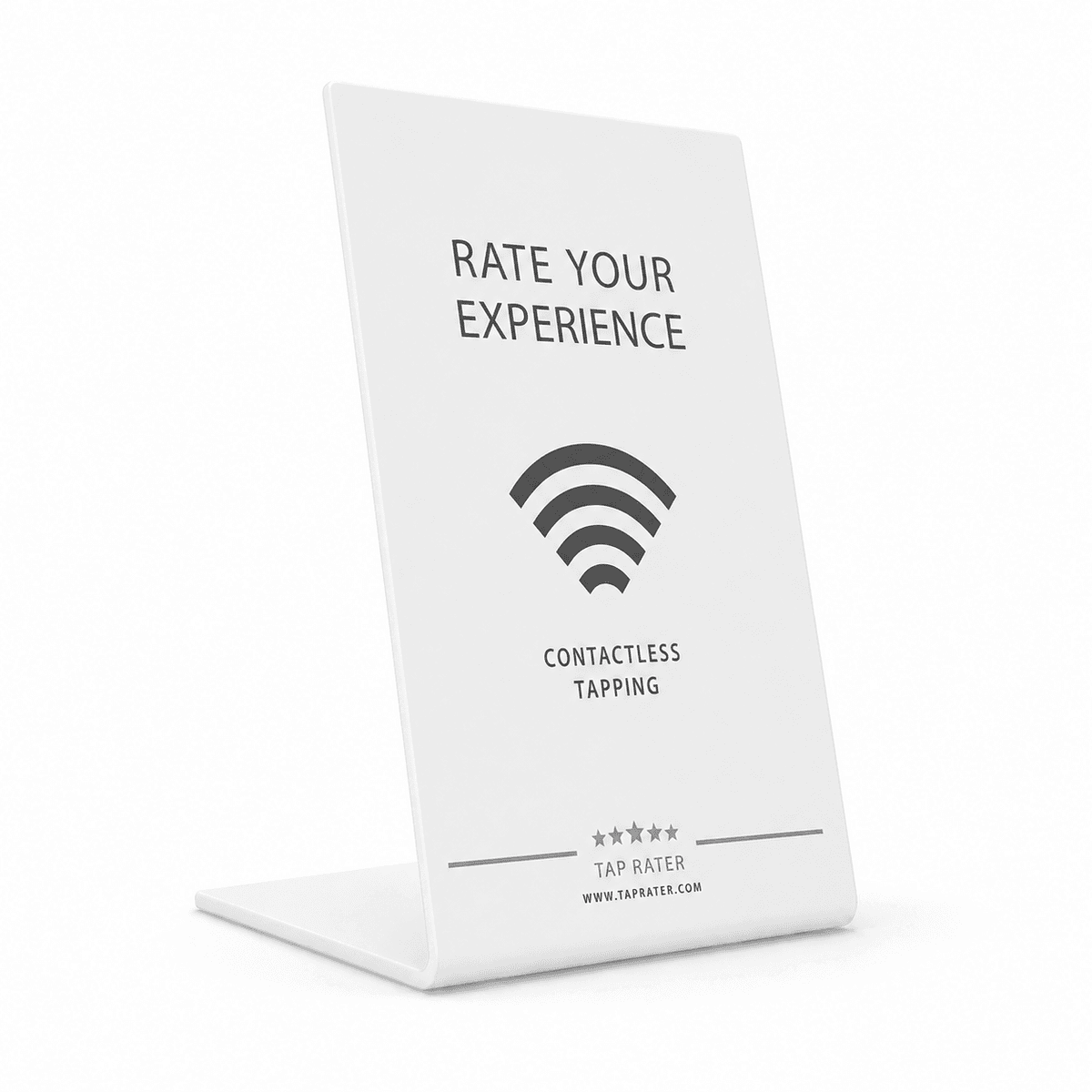 Tap Rater Rate Your Experience Stand