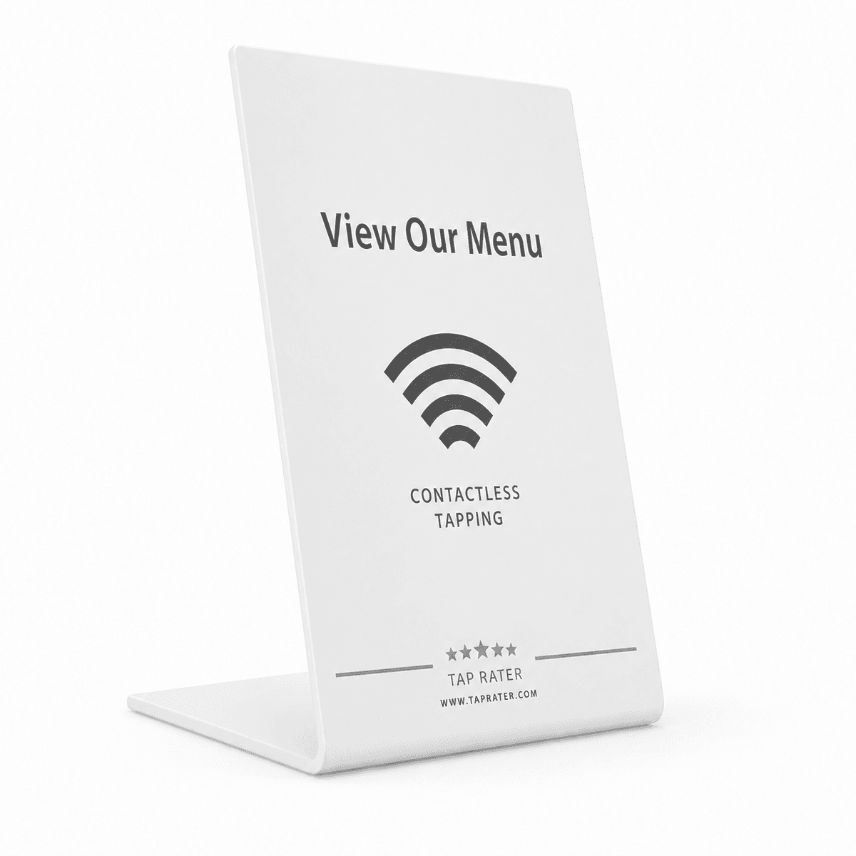 Tap Rater View Our Menu Stand